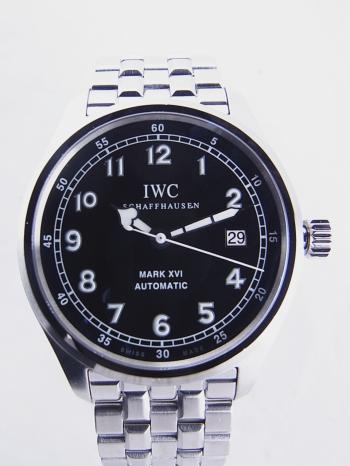 IWC マーク16 スペードハンド日本国内350本限定 ブラック文字盤IW325517新品仕上げ済