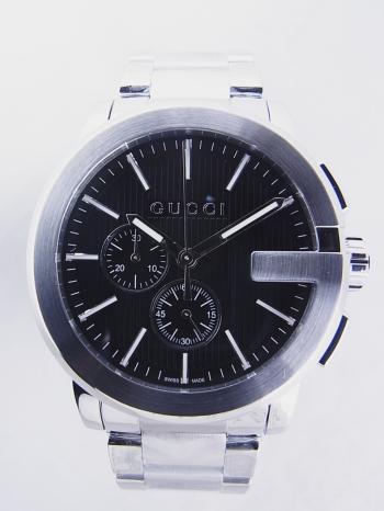 グッチ Gクロノグラフ ブラック クオーツYA101204(101.2)新品