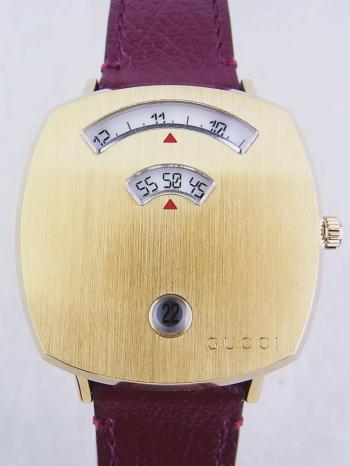 グッチ グリップ ゴールドPVD レディース YA157405(157.4)新品