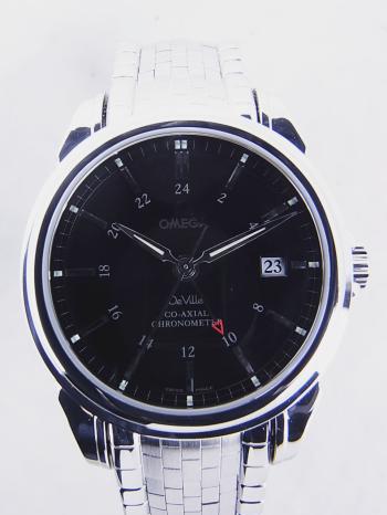 オメガ デビル コーアクシャル GMT ブラック文字盤4533.51.00新品仕上げ済
