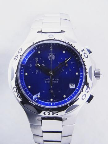 タグホイヤー キリウム クオーツ ブルー文字盤CL1112.BA0701中古美品