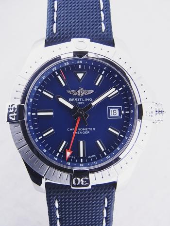 ブライトリング アベンジャー オートマチック GMT ブルー文字盤A341C-1MAA(A32395)新品