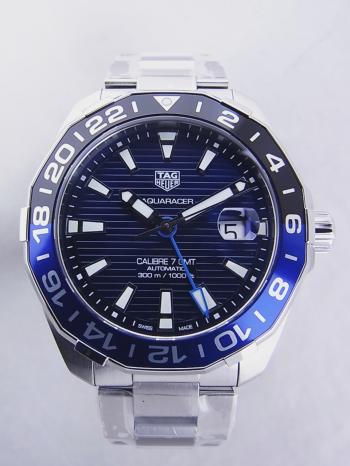 タグホイヤー アクアレーサー キャリバー7 GMT 青黒 WAY201T.BA0927新品