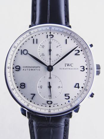 IWC ポルトギーゼ クロノグラフ シルバー文字盤 IW371446新品仕上げ済