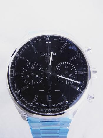 タグホイヤー カレラ キャリバーホイヤー02 クロノグラフ ブラック文字盤CBN2010.BA0642新品