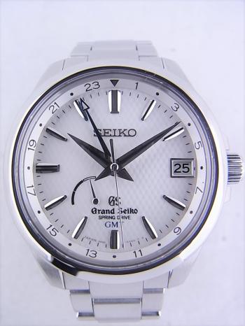 グランドセイコー 9Rスプリングドライブ GMT ホワイト文字盤SBGE009(9R66-0AE0)新品仕上げ済