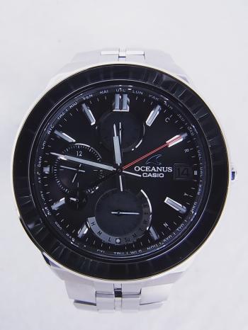 カシオ オシアナス マンタ 江戸切子 黒被万華様 世界限定300本OCW-S5000DS-1AJR中古美品