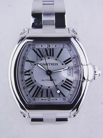 カルティエ ロードスター GMT メンズ W62032X6新品仕上げ済