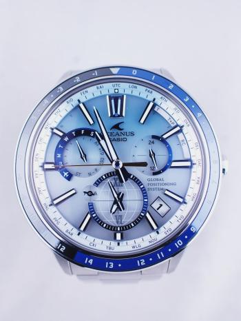 カシオオシアナスストラスブルー世界限定1500本OCW-G1100C-7AJF中古