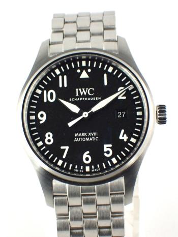 IWC パイロットウォッチ マーク18 ブラック文字盤IW327015中古美品