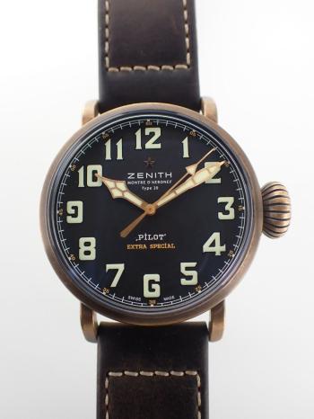 ゼニス パイロット タイプ20 エクストラスペシャル ブロンズケース 29.2430.679/21.C753 中古美品