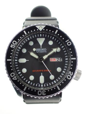 セイコー ダイバーズ200 ブラックボーイ デイデイト SKX007(7S26-0020) 中古