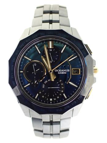 カシオ オシアナス マンタ 世界限定 200本モデル OCW-S6000S-2AJR 中古美品