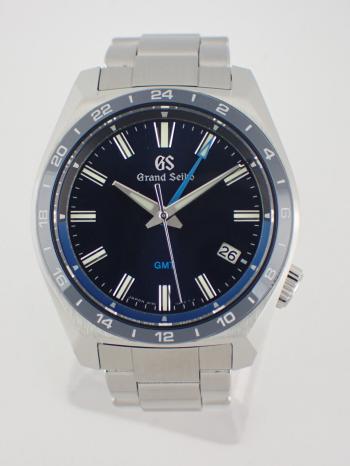 グランドセイコー 9Fクオーツ GMT セラミックべセル ブルー文字盤 SBGN021(9F86-0AJ0) 中古美品