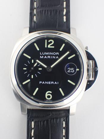パネライ ルミノールマリーナ H番 ブラック文字盤 PAM00048 新品仕上げ済