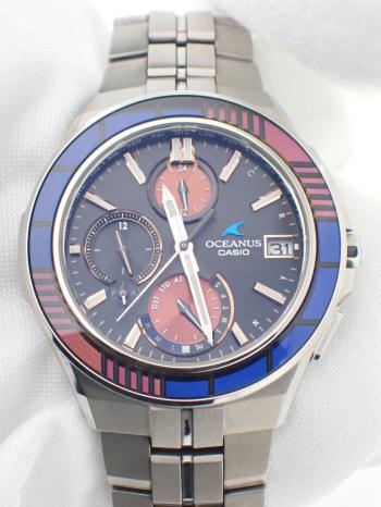 カシオ オシアナス マンタ 電波ソーラー 琥珀被千筋 数量限定 OCW-S5000D-1AJF 中古