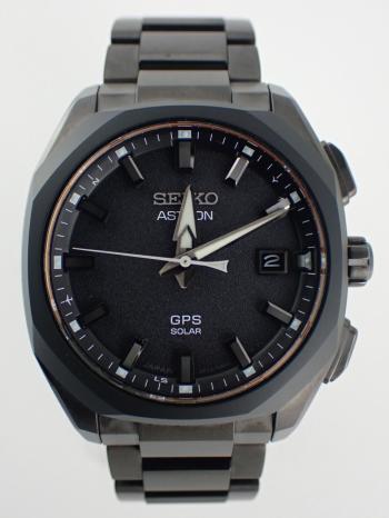 セイコー アストロン オリジン GPSソーラー 3X チタン オールブラックSBXD009(3X22-0AD0)中古美品