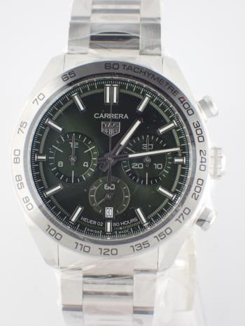 タグホイヤー カレラ キャリバーホイヤー02 グリーン文字盤 CBN2A10.BA0643 新品