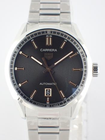 タグホイヤー カレラ キャリバー5  デイト ブラック文字盤 WBN2113.BA0639 新品