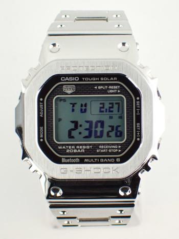 カシオ Gショック フルメタル 電波ソーラー タフソーラー GMW-B5000D-1JF 中古美品