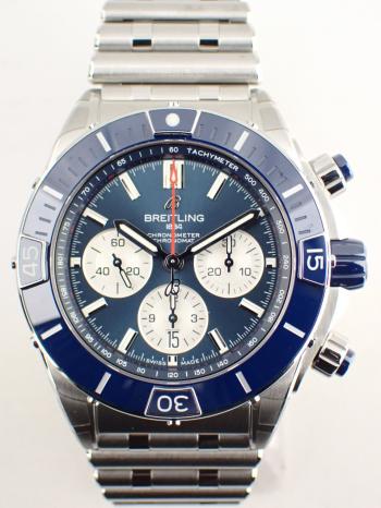 ブライトリング スーパークロノマット B01 44 ブルー AB0136161C1A1(AB0136)新品