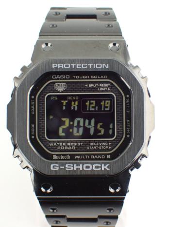 カシオ G-SHOCK ソーラー電波 ブラック GMW-B5000GD-1JF 中古美品