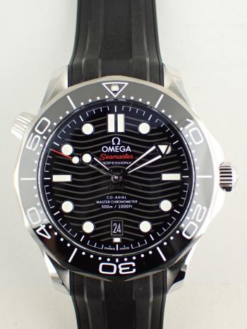 オメガ シーマスター ダイバー 300m防水 ブラック 210.32.42.20.01.001 中古美品