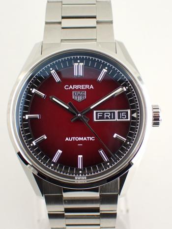 タグホイヤー カレラ デイデイト 自動巻き キャリバーTH31-02 スモーキーレッド文字盤 WDA2113.BA0043 新品