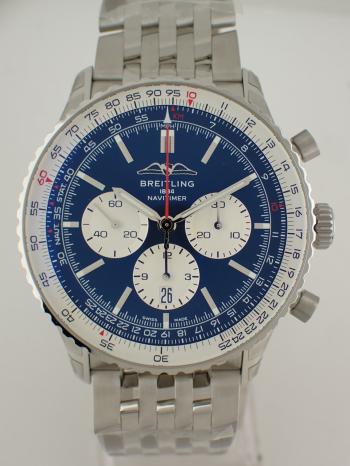 ブライトリング ナビタイマー B01 クロノグラフ 46 ブルー AB0137211C1A1(AB0137)新品