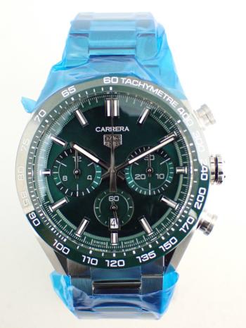 タグホイヤー カレラ キャリバーホイヤー02 グリーン メンズ CBN2A1N.BA0643 新品