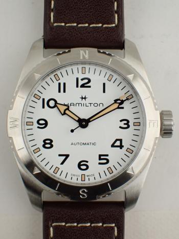 ハミルトン カーキ フィールド エクスペディション 37mm カウレザーベルト H70225510 新品