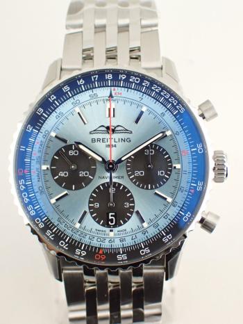 ブライトリング ナビタイマー B01 クロノグラフ 43 アイスブルー AB0138241C1A1(AB0138)新品