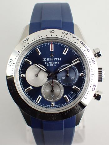 ゼニス クロノマスター スポーツ クロノグラフ ラバーベルト 03.3114.3600/51.R950 新品