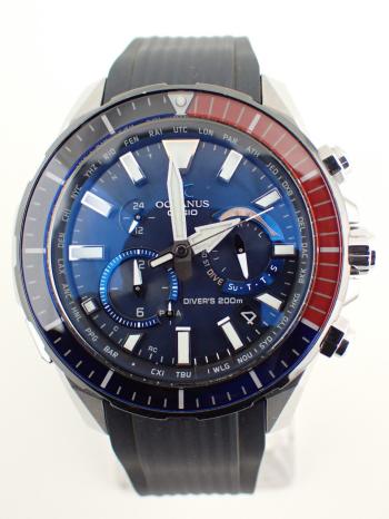 カシオ オシアナス カシャロ チタン タフソーラー ラバーベルトOCW-P2000C-2AJF 中古美品