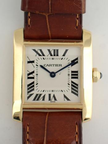 カルティエ タンク フランセーズ 18KYG W5000356 中古美品