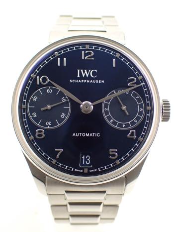 IWC ポルトギーゼ オートマチック ブルー メンズ IW501704 中古美品