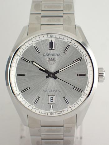 タグホイヤー カレラ キャリバー5 デイト シルバー メンズ WBN2111.BA0639 新品
