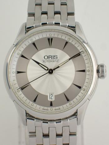 オリス アートリエ デイト シルバー 01 733 7591 4051 07 8 21 73 新品仕上げ済