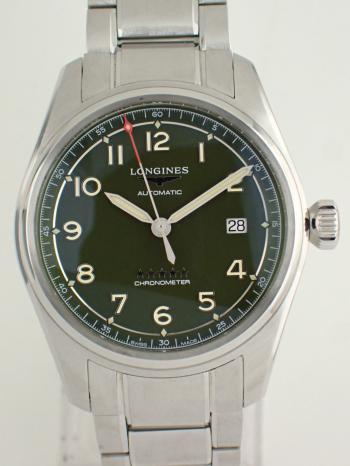 ロンジン スピリット グリーンマット 40mm L3.810.4.03.6新品仕上げ済