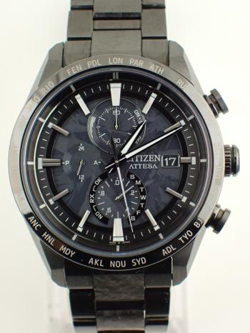 シチズン ACT Line ブラックチタシリーズ HAKUTO-R コラボレーションモデル 数量限定 AT8287-62E(H800-A1CN20C) 中古美品