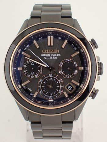 シチズン アテッサ アクトライン ブラックチタン デュラテクトピンク CC4074-61W(F950-0029S0C)中古美品