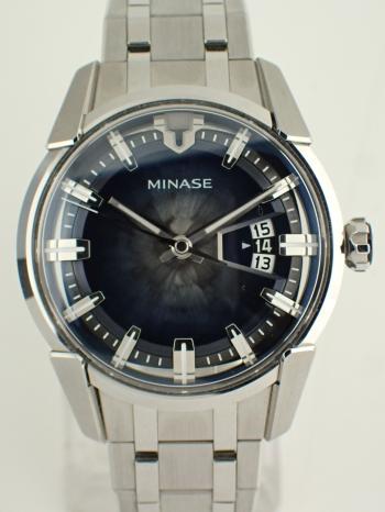 ミナセ ディヴァイド ブレスレット ブルー メンズ VM14-M01GBL-SSB 中古美品