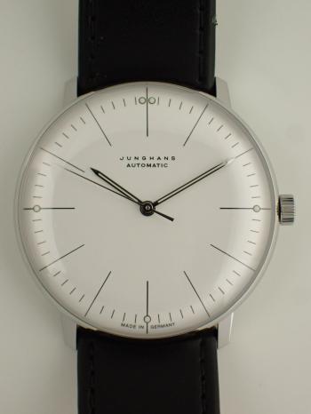 ユンハンス マックスビル オートマチック カーフレザーベルト 027.3501.02 新品