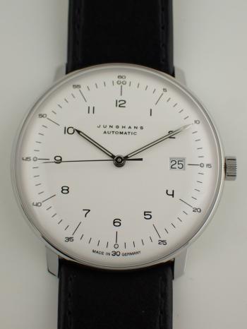 ユンハンス マックスビル オートマチック カーフレザーベルト 027.4700.02 新品