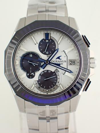 カシオ オシアナス マンタ S6000シリーズ 数量限定 OCW-S6000PB-7AJR 中古美品