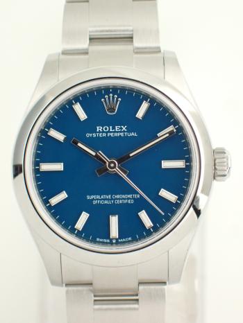 ロレックス オイスターパーペチュアル 31 メッドブルー 277200 中古美品
