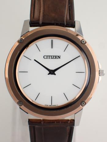 シチズン エコドライブワン ホワイト コンビ AR5026-05A(8826-T023444)中古美品