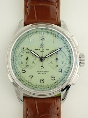ブライトリング プレミエ B09 クロノグラフ 40 グリーン AB0930D31L1P1(AB0930)新品
