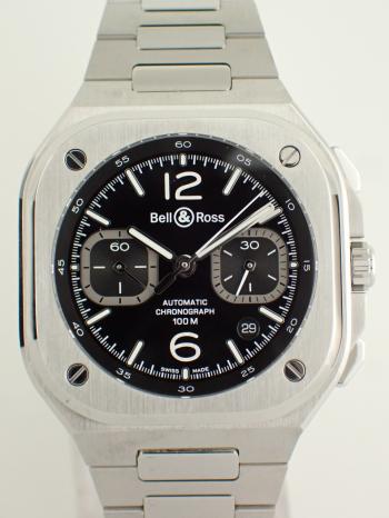 ベル＆ロス BR-05 クロノ ブラックスチール メンズ BR05C-BLC-ST/SST 新品