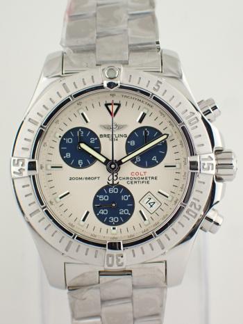 ブライトリング コルト クロノグラフ クォーツ シルバー A7338011/G597(A73380)新品仕上げ済